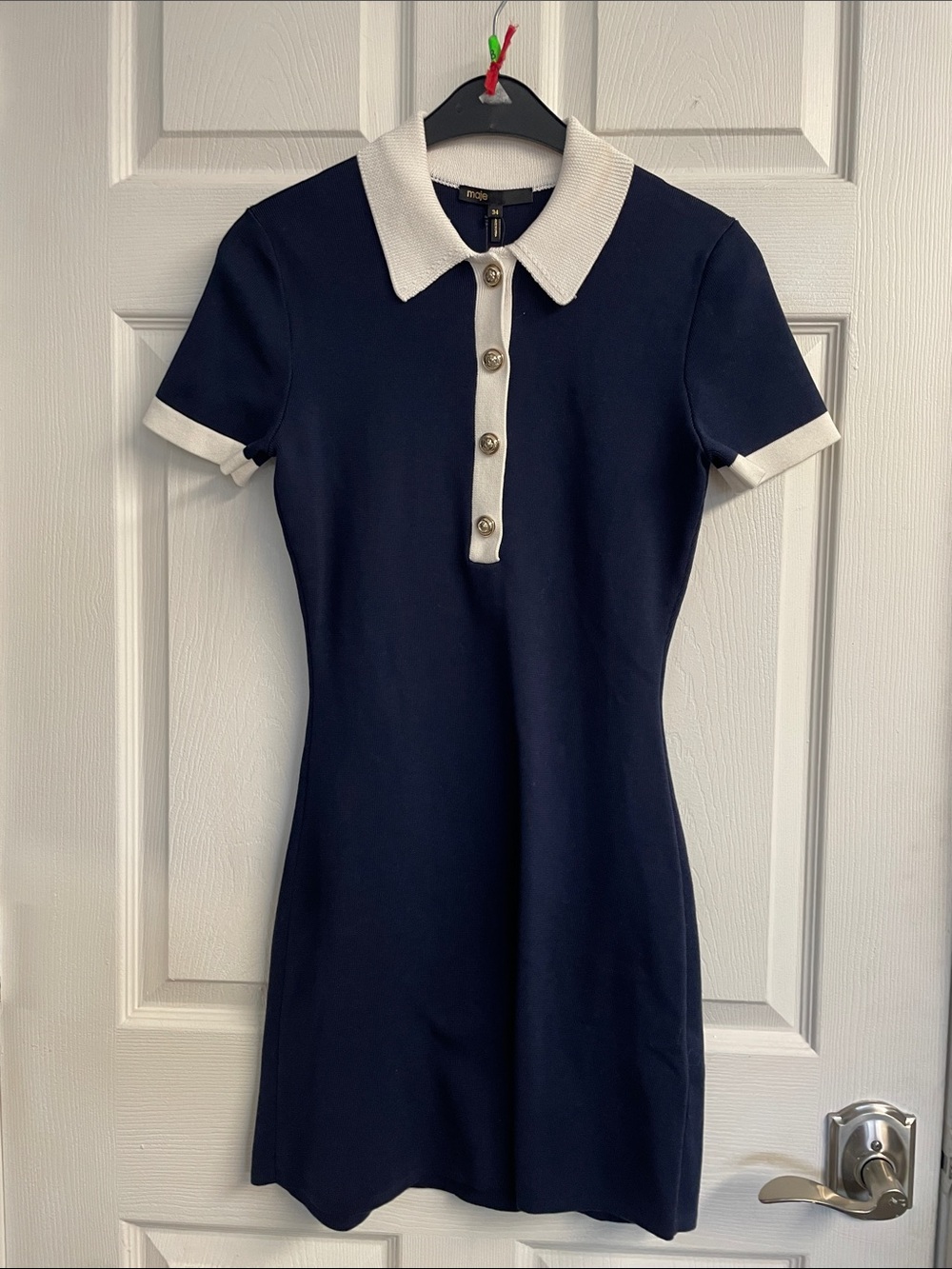 Rastrid Contrast Trim Polo Dress - Picture 4 of 6